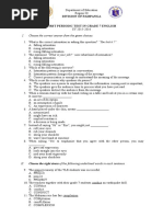 First Periodic Test in Grade 7-10 Englishb