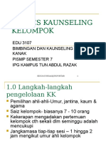 Pelaksanaan Proses Kaunseling Kelompok