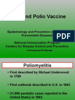 Polio and Polio Vaccine Epidemiology and Prevention