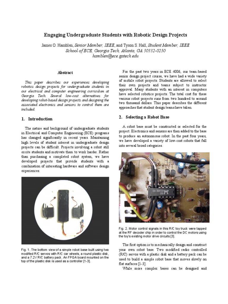 Robot Pdf Pdf Field Programmable Gate Array Personal Computers