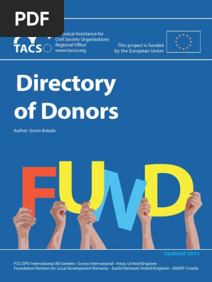 Direktorij Donatora Za 2016 Good Governance European Union
