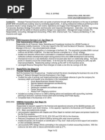 CFO Manufacturing Distribution Industrial in San Diego CA Resume Paul Byrne