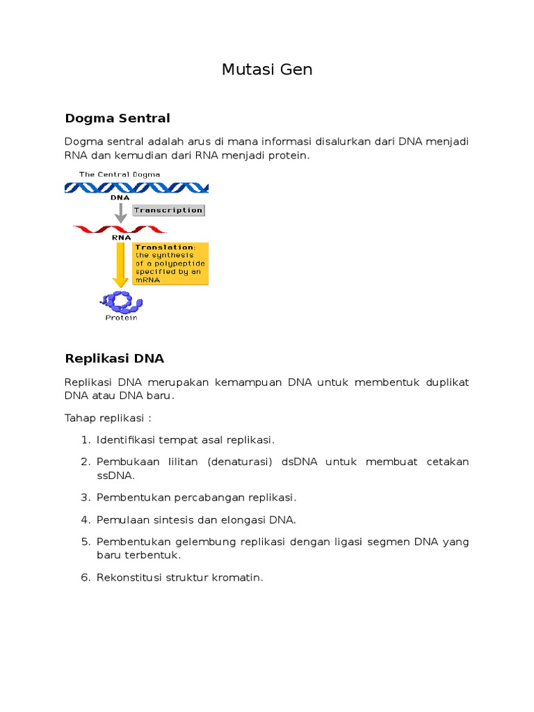 Mutasi Gen | PDF