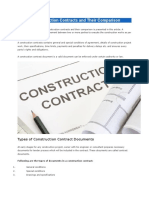 Types of Construction Contracts and Their Comparison