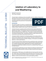 Correlation of Laboratory To Natural Weathering: George W. Grossman The Q-Lab Company