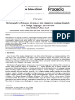 Metacognitive Strategies Awareness and Success in Learning English As A Foreign Language: An Overview