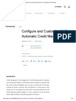 Configure and Customize SAP Automatic Credit Management _ SAP Blogs