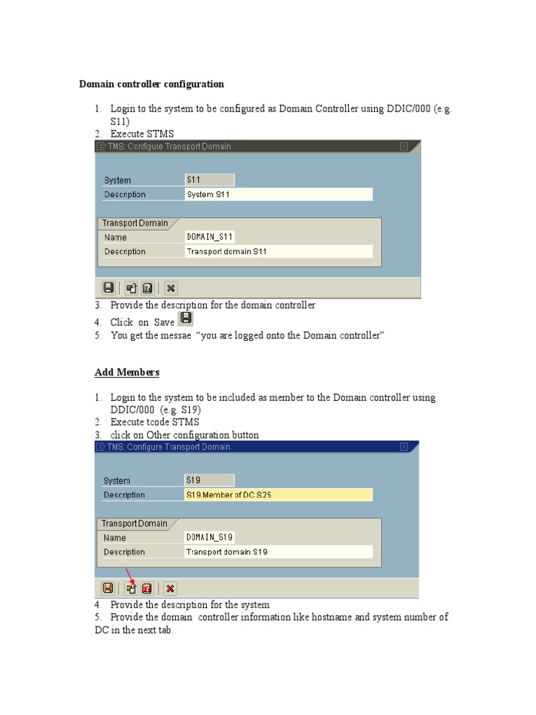 Domain Controller Setup for Transport Management | PDF | Computer ...