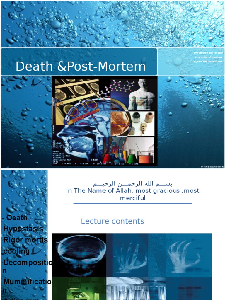 Post-Mortem Changes & Death | PDF | Decomposition | Death