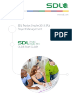 SDL Trados Studio 2015 SR2 Project Management