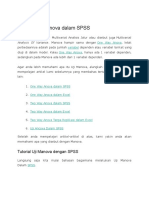 Tutorial Uji Manova Dalam SPSS