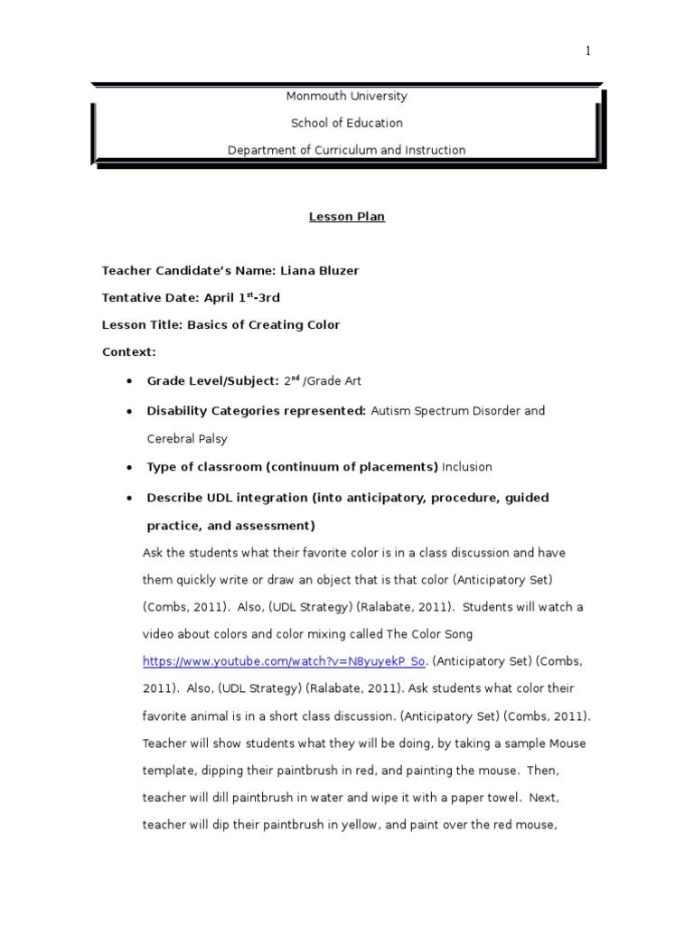 For Website Lesson Plan 1-3 | PDF