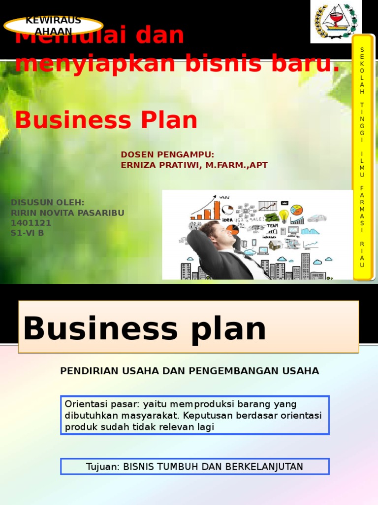 Business Plan Rencana Bisnis Pdf
