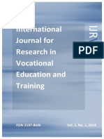 International Journal For Research in Vocational Education and Training