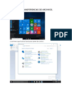 Transferencias de Archivos.: Lo Primero Que Hicimos Fue Buscar Panel de Control
