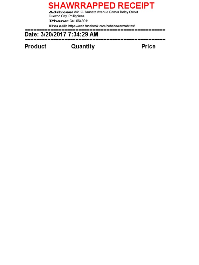 Shawwrapped Receipt Details | PDF | Computers