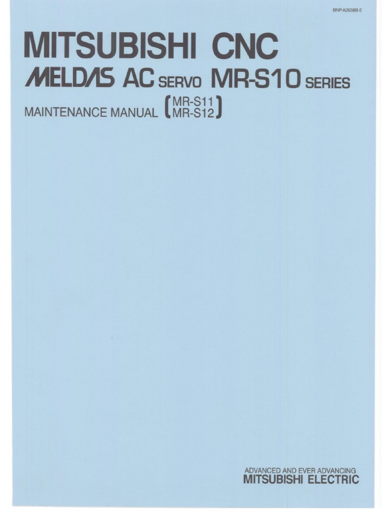 Mitsubishi MR S11 Manual PDF | PDF