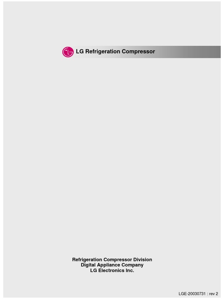Catalogo Compresores LG 3 PDF | PDF