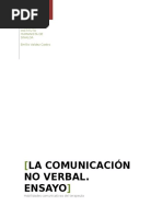 La Comunicación No Verbal Ensayo