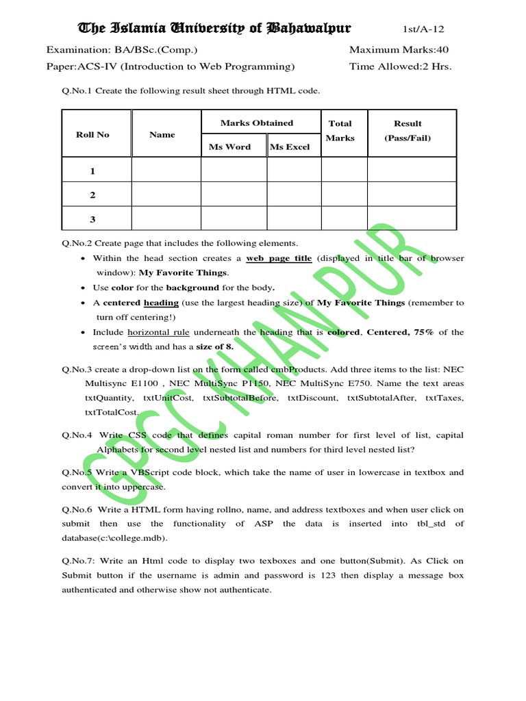 Web Programming Assignment: HTML and CSS Code Solutions for Creating ...