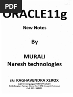 Murali Sir (Oracle 11g Notes)