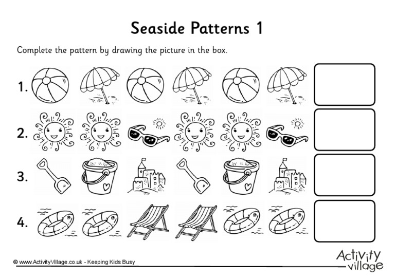 Seaside Patterns 1 BW | PDF