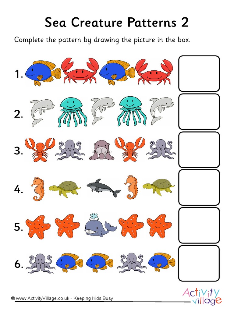 Sea Creature Patterns 2 | PDF
