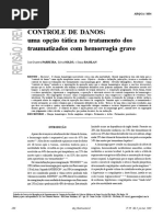 CONTROLE DE DANOS- uma opção tática no tratamento dos traumatizados com hemorragia grave