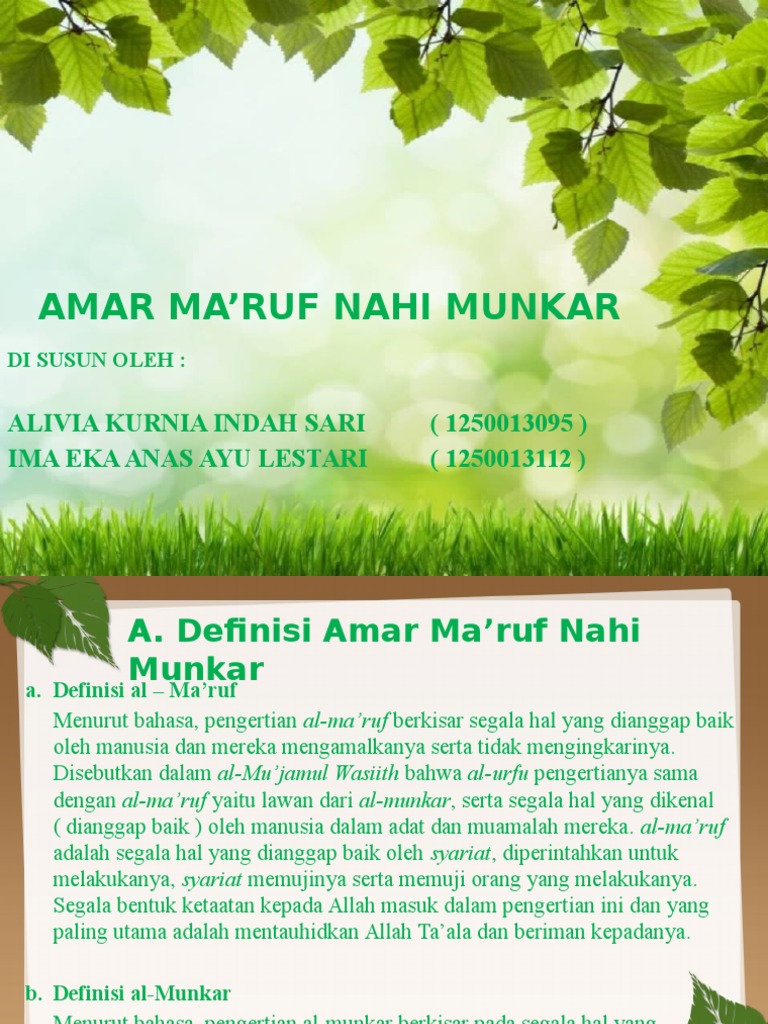 Amar Ma Ruf Nahi Munkar Pdf