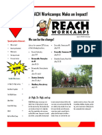 REACH Workcamps: Make An Impact!: We Can Be The Change!