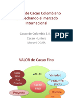 Mayumi Calidad de Cacao Colombiano Aprovechando Cacao Internacional PDF