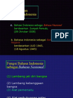 Kedudukan & Fungsi Bahasa Indonesia
