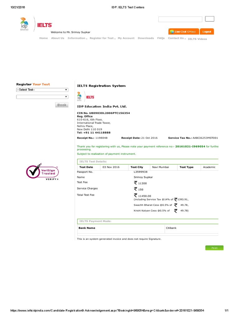 Idp - Ielts Test Centers | PDF | Government Finances | Taxation