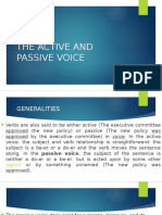 The Active and Passive Voice