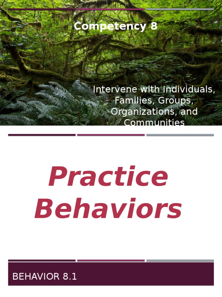 Competency 8 | PDF | Competence (Human Resources) | Social Work