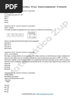 Lista de Exercicios de Matematica 9 Ano 1 Bim