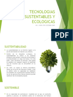 Tecnologias Sustentables y Ecologicas