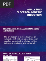 Analysing Electromagnetic Induction