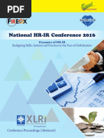 Proceedings Abstracts National HR-IR Conference 2016