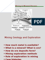 MMPE 290 Introduction To Mining & Mineral Process Engineering Mining Geology and Exploration