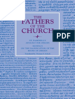 (Fathers of The Church Patristic Series) Pamphilus, Thomas Scheck-Apology For Origen - With On The Falsification of The Books of Origen by Rufinus-The Catholic University of America Press (2010)