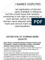 Domain Name, Cyber Law