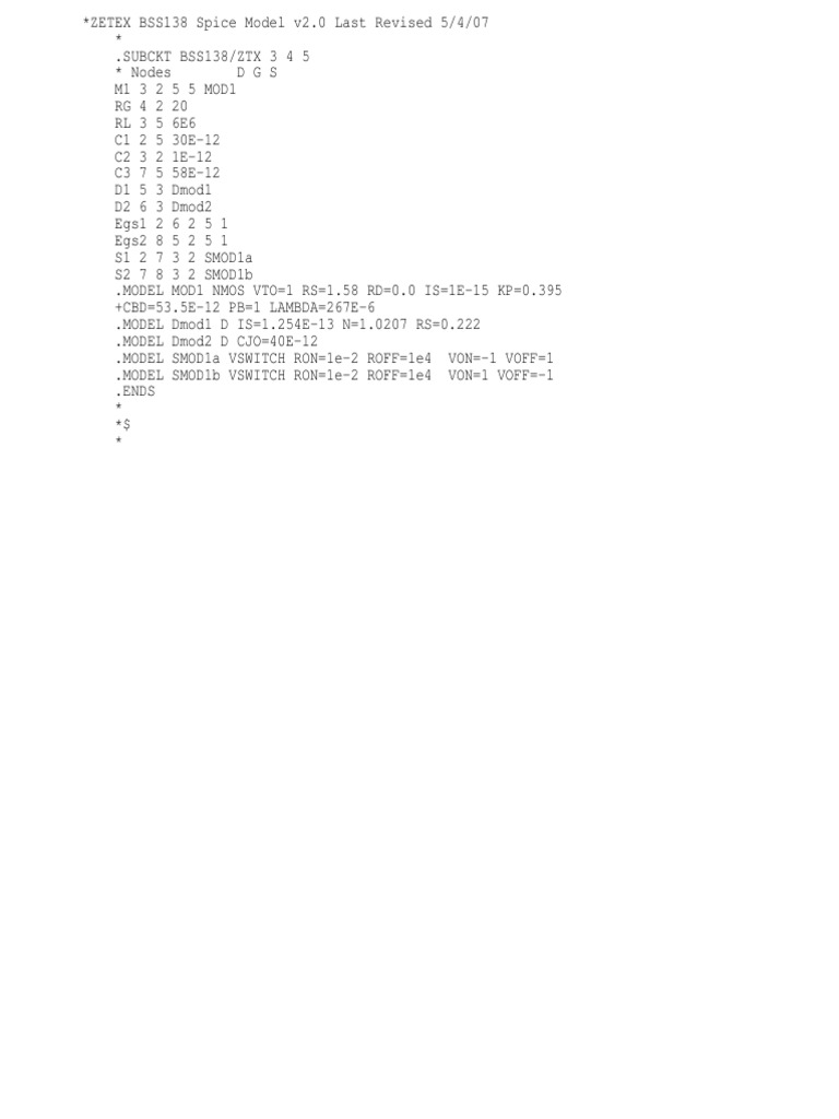 Spice model pdf
