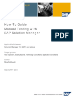 How-To Guide Manual Testing With SAP Solution Manager