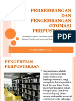 Perkembangan Dan Pengembangan Otomasi Perpustakaan