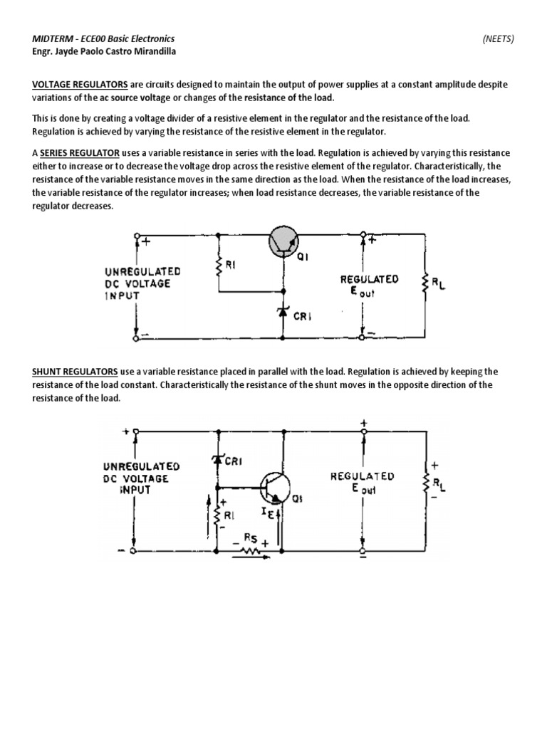 Explaining the Operation and Differences Between Series and Shunt