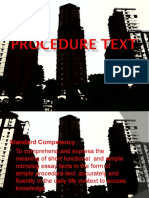 Procedure Text