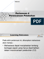 Pertemuan 4 Perencanaan Pelabuhan: Matakuliah: S0402/Pelabuhan Tahun: 2006 Versi