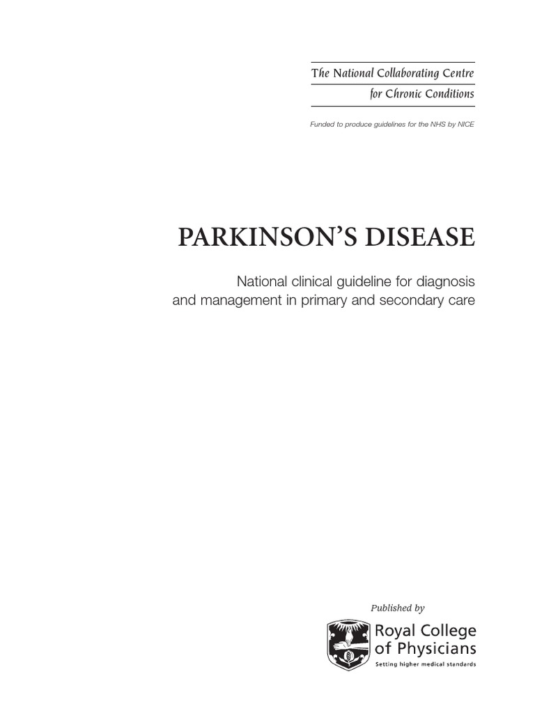 Parkinson Cg035fullguideline Pdf Clinical Trial Parkinson S Disease