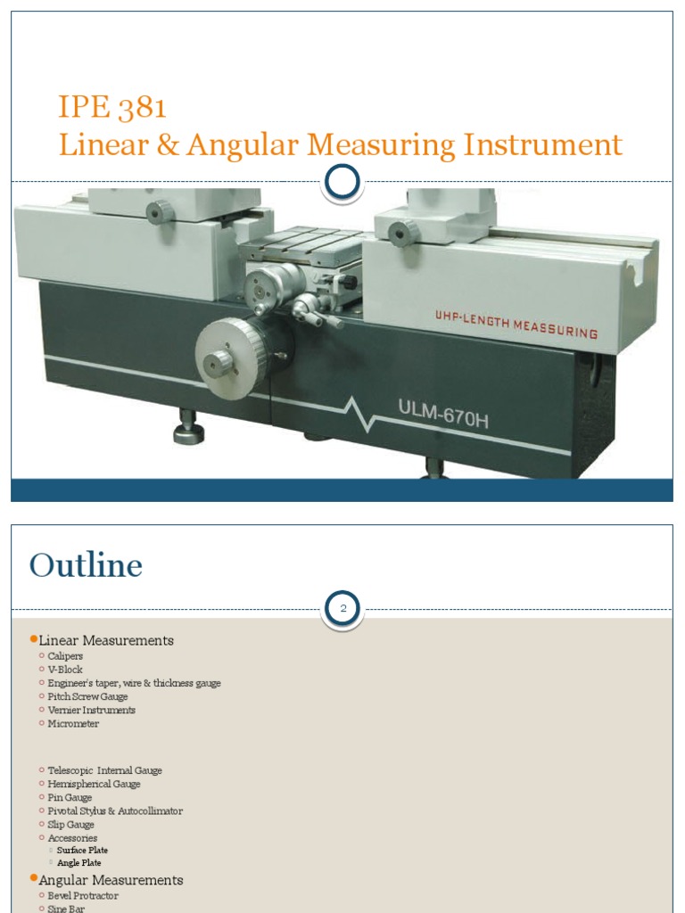 Linear & Angular Measuring Instruments-Prianka | PDF | Tools ...